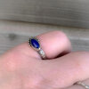 Handgemaakte zilveren ring met Lapis Lazuli - maat 18