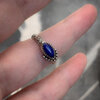 Handgemaakte zilveren ring met Lapis Lazuli - maat 18