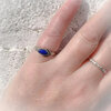 Handgemaakte zilveren ring met Lapis Lazuli - maat 18