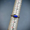 Handgemaakte zilveren ring met Lapis Lazuli - maat 18
