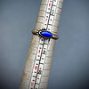 Handgemaakte zilveren ring met Lapis Lazuli - maat 18