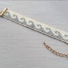 Handgeweven Miyuki kralenarmband waves grey
