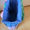 Handmade Bandana Tote Bag – Quilted Patchwork Tas in Roze Blauw Groen – Studio Siesoo Shopper – Unieke Stoffen Tas – Cadeau voor Haar
