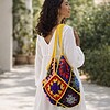 Handmade Granny Square Bag, Colorful Crochet Shoulder Bag, Boho Tote Bag, Statement Handbag, Everyday Shopper, Crochet Gift for Her