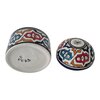 Handmade Moroccan Ceramic Sugar Pot – Hand-Painted Earthenware Herb Pot – Decorative Glazed Pot for Kitchen & Pantry