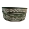 Handmade Moroccan Ceramic Vessel Sink 12 inch Countertop Basin with and without Brass Rim Above Counter Wash Basin Farmhouse Bathroom Decor.