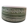 Handmade Moroccan Ceramic Vessel Sink 12 inch Countertop Basin with and without Brass Rim Above Counter Wash Basin Farmhouse Bathroom Decor.