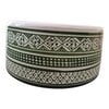Handmade Moroccan Ceramic Vessel Sink 12 inch Countertop Basin with and without Brass Rim Above Counter Wash Basin Farmhouse Bathroom Decor.