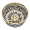Handmade Moroccan Ceramic Vessel Sink 12 inch Countertop Basin with and without Brass Rim Above Counter Wash Basin Farmhouse Bathroom Decor.