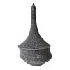 Handmade Moroccan Crochet Pendant Lamp Jouj-Boho Hippie Hanging Light, Sculptural Boho Ceiling Lamp, Warm Ambient Lighting.