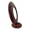 Handmade Moroccan Thuya Burl Wood Round Vanity Mirror with Stand, Aromatic Wood Mirror, Unique Boho Home Decor, Luxury Gift for Her