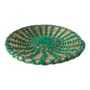 Handwoven Rattan Seagrass Basket | Decorative Boho Home Decor | Wool Thread Accent | Woven Storage Basket | Unique Eco Friendly Gift