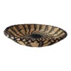 Handwoven Rattan Seagrass Basket | Decorative Boho Home Decor | Wool Thread Accent | Woven Storage Basket | Unique Eco Friendly Gift