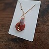 Ketting met hanger in terracotta | artisanale hanger | Speciaal kado voor haar | handgemaakt sieraad | uniek stuk