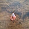 Ketting met hanger in terracotta | artisanale hanger | Speciaal kado voor haar | handgemaakt sieraad | uniek stuk