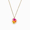 Ketting met Kiezelvormige Hanger Gevuld met Echte Bloem uit Den Haag (Fleur de Soleil)