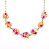Ketting met Stenen Gevuld met Echte Bloemen uit Den Haag (Fleur de Soleil)