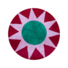 Kitsch Kitchen badmat soleil rond rood