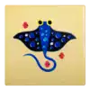 Kitsch Kitchen tegeltje Sealife stingray
