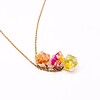 Kristalvormige Cluster Ketting met Echte Bloemen uit Den Haag (Fleur de Soleil)