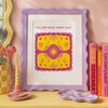 Kunstprint zon | kleurrijke poster met quote | Vrolijke wanddecoratie | Inspirerende quote