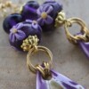 Lavendel & Vlinderdans, statement oorbellen met handgemaakte kralen