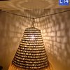 Moroccan (Doum)Pendant Light – Handwoven Palm Leaf Lamp – Boho Straw & Rattan Hanging Light