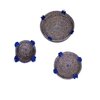 Multifunctional Boho Handwoven Round Rattan -Seagrass Trays – Set of 3, Moroccan Wall Decor & Kitchen Storage.