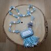 Noorderlicht & Wintermagie, handgeborduurde statement ketting
