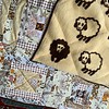 Patchwork kleed van vintage stoffen en kinderddeken