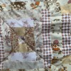 Patchwork kleed van vintage stoffen en kinderddeken
