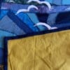Patchwork wandkleed met meeuwen