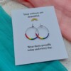 Pride oorbellen | Regenboog Miyuki hoops | Handgemaakt