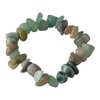 Raw Shungite Bead Bracelet-Handmade Stretchy Black Stone-Natural Crystal Jewelry.