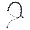 Raw Shungite Bead Bracelet-Handmade Stretchy Black Stone-Natural Crystal Jewelry.