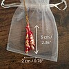 Rode statement hanger - handgemaakt sieraad - speciaal geschenk voor haar - artisanale hanger - unieke juwelen