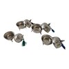 Set of 4 Handmade Moroccan Sugar Bowls with Lid – Silver Plated Brass – Andalusian Tea Container – Vintage Decor.
