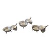 Set of 4 Handmade Moroccan Sugar Bowls with Lid – Silver Plated Brass – Andalusian Tea Container – Vintage Decor.