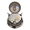 Set of 4 Handmade Moroccan Sugar Bowls with Lid – Silver Plated Brass – Andalusian Tea Container – Vintage Decor.