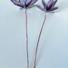 Set van twee paarse 3D-bloemen | Tiffany-stijl glas-in-lood