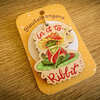 Sleutelhanger in it to ribbit kikker met paddestoel