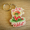 Sleutelhanger in it to ribbit kikker met paddestoel