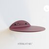 STERKSTAEL Saga wandplank Burgundy - stalen wandplank - kleur Wijnrood - poedercoating - staal - wandrek - wandplankje - inclusief bevestigingsmateriaal – draagkracht van 10 kg – 1 stuk