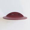 STERKSTAEL Saga wandplank Burgundy - stalen wandplank - kleur Wijnrood - poedercoating - staal - wandrek - wandplankje - inclusief bevestigingsmateriaal – draagkracht van 10 kg – 1 stuk