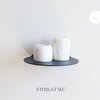 STERKSTAEL Saga wandplank Midnight Blue - stalen wandplank - kleur Donkerblauw - poedercoating - staal - wandrek - wandplankje - inclusief bevestigingsmateriaal – draagkracht van 10 kg – 1 stuk