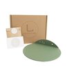 STERKSTAEL Saga wandplank Salie Groen - stalen wandplank - kleur Groen - poedercoating - staal - wandrek - wandplankje - inclusief bevestigingsmateriaal – draagkracht van 10 kg – 1 stuk