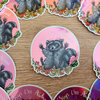 Sticker awkward trashpanda holografisch vaatwasser proof