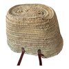Straw Beach Bag with Pom Poms, Handmade French Market Tote, Boho Woven Basket Bag, Summer Beach Tote, Unique Gift for Her