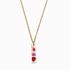 Subtiele Ketting met Lineaire Hanger Gevuld met Echt Gipskruid uit Den Haag (GirlMeetsDenHaag x CH Design)