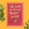 The world can be cruel therefor I won't be paddestoelen mannetjes ansicht kaart A6